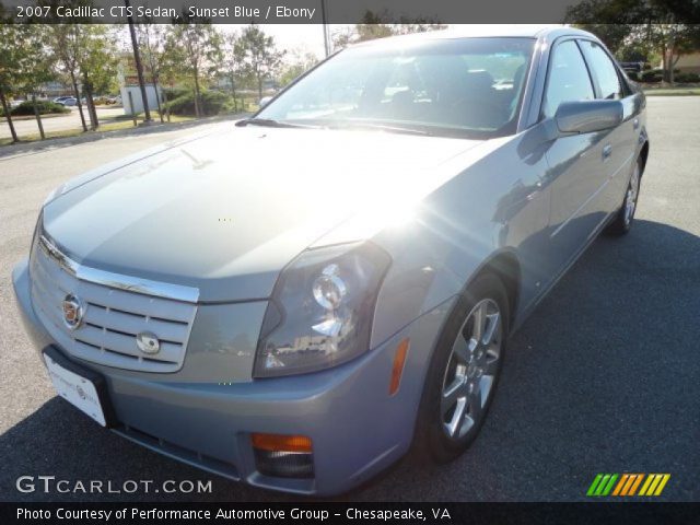 2007 Cadillac CTS Sedan in Sunset Blue