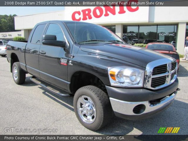 2008 Dodge Ram 2500 SXT Quad Cab 4x4 in Brilliant Black Crystal Pearl