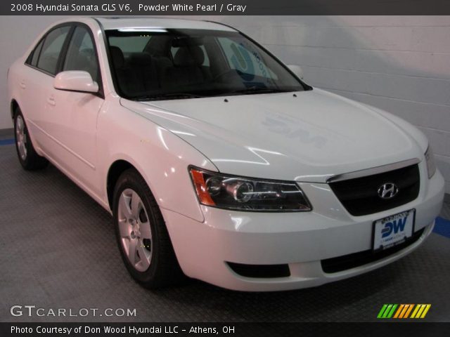 2008 Hyundai Sonata GLS V6 in Powder White Pearl