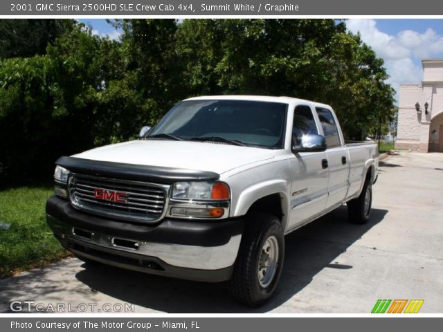 2001 GMC Sierra 2500HD SLE Crew Cab 4x4 in Summit White