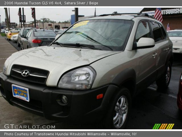 2006 Hyundai Tucson GLS V6 4x4 in Sahara Silver
