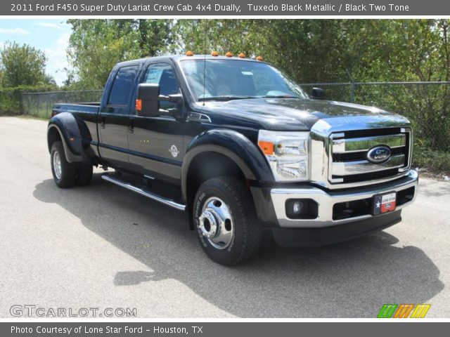 2011 Ford F450 Super Duty Lariat Crew Cab 4x4 Dually in Tuxedo Black Metallic