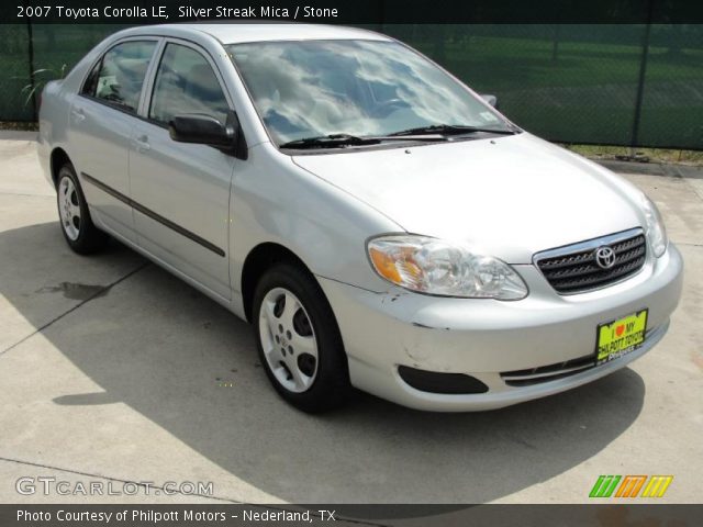 2007 Toyota Corolla LE in Silver Streak Mica