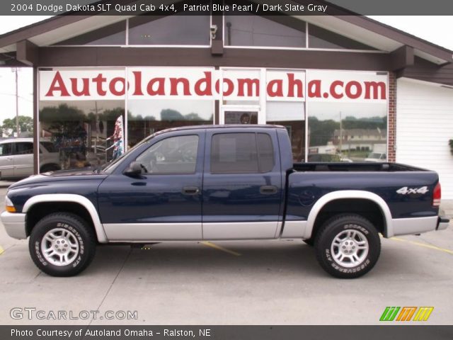 2004 Dodge Dakota SLT Quad Cab 4x4 in Patriot Blue Pearl