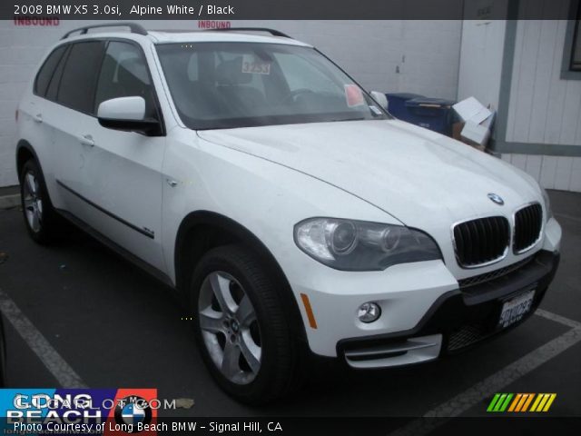 2008 BMW X5 3.0si in Alpine White