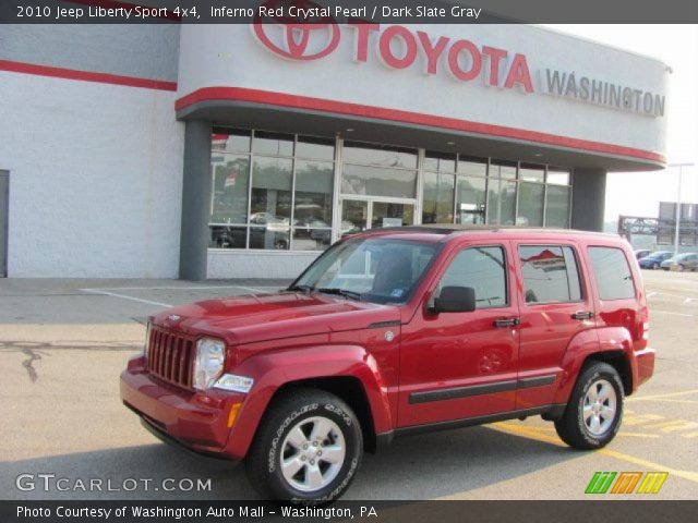 2010 Jeep Liberty Sport 4x4 in Inferno Red Crystal Pearl