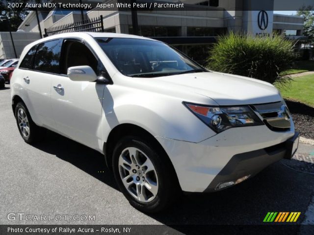 2007 Acura MDX Technology in Aspen White Pearl