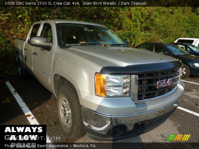 2008 GMC Sierra 1500 SL Crew Cab 4x4 in Silver Birch Metallic