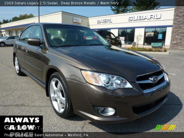 2009 Subaru Legacy 2.5i Sedan in Deep Bronze Metallic