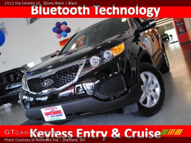 2011 Kia Sorento LX in Ebony Black