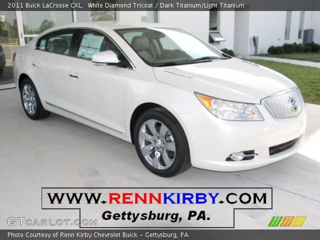 2011 Buick LaCrosse CXL in White Diamond Tricoat