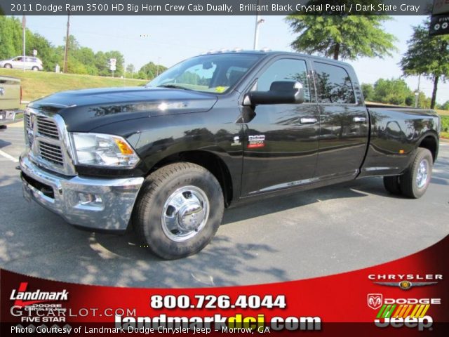 2011 Dodge Ram 3500 HD Big Horn Crew Cab Dually in Brilliant Black Crystal Pearl
