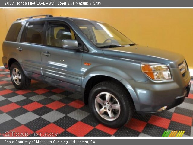 2007 Honda Pilot EX-L 4WD in Steel Blue Metallic