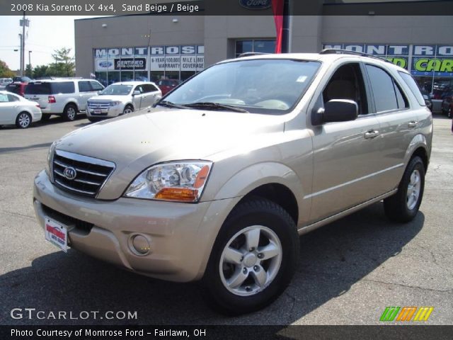 2008 Kia Sorento LX 4x4 in Sand Beige