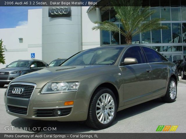 2006 Audi A6 3.2 Sedan in Dakar Beige Metallic