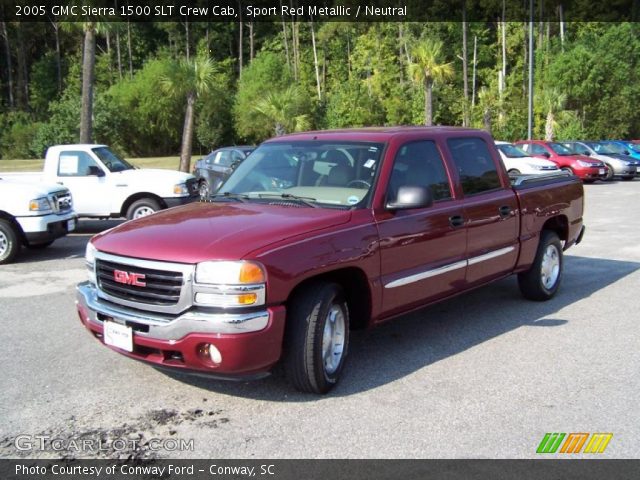 2005 GMC Sierra 1500 SLT Crew Cab in Sport Red Metallic