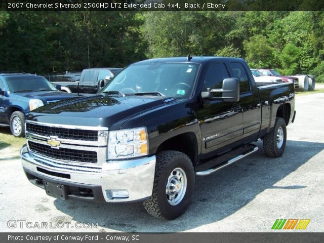 2007 Chevrolet Silverado 2500HD LTZ Extended Cab 4x4 in Black