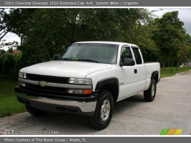 2001 Chevrolet Silverado 1500 Extended Cab 4x4 in Summit White