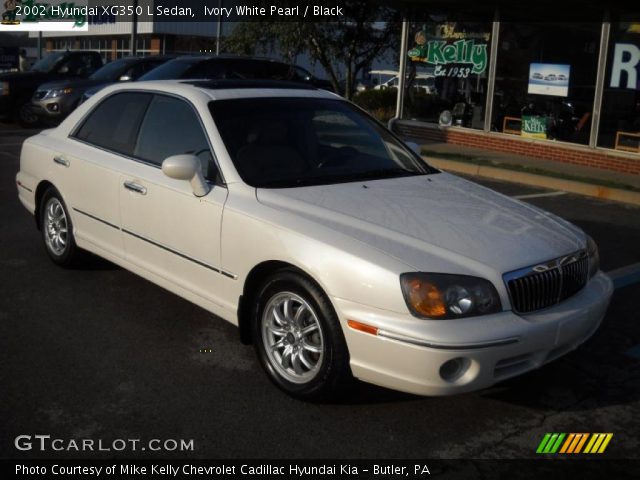 2002 Hyundai XG350 L Sedan in Ivory White Pearl