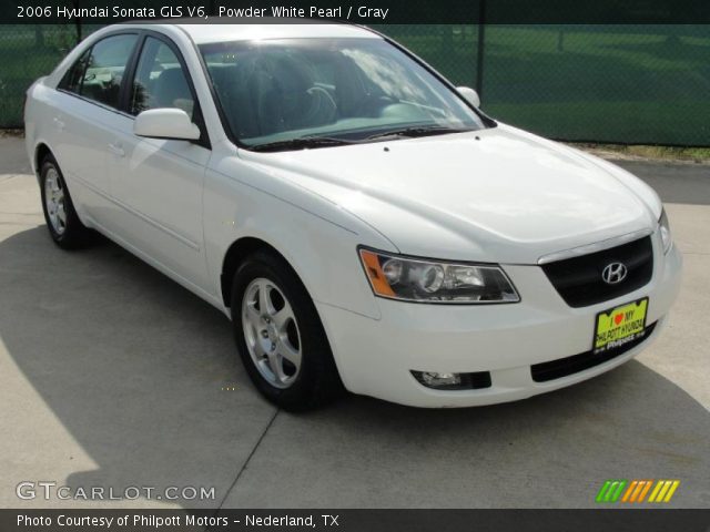 2006 Hyundai Sonata GLS V6 in Powder White Pearl