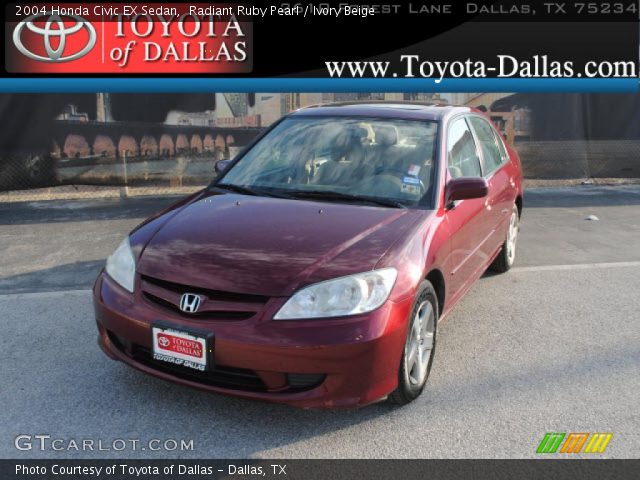 2004 Honda Civic EX Sedan in Radiant Ruby Pearl