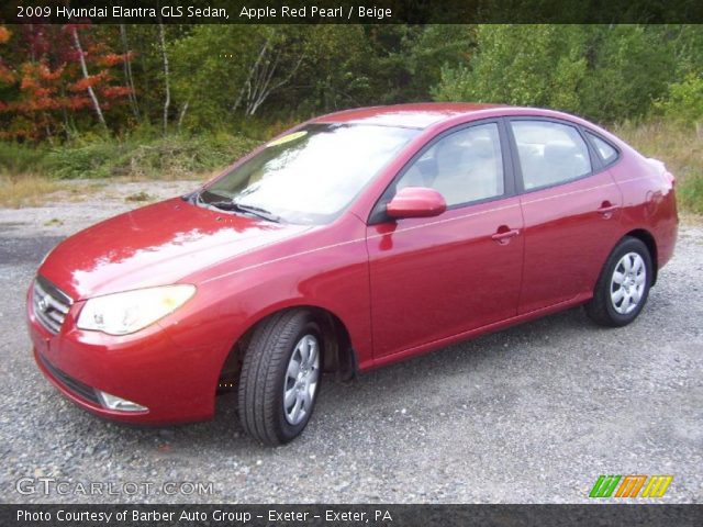 2009 Hyundai Elantra GLS Sedan in Apple Red Pearl