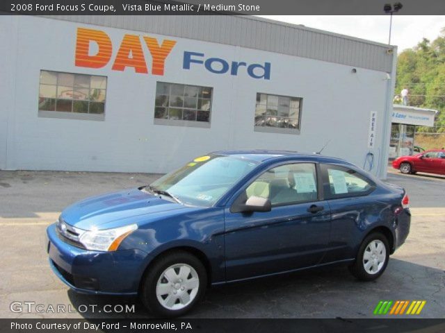 2008 Ford Focus S Coupe in Vista Blue Metallic