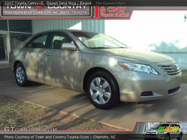 2007 Toyota Camry LE in Desert Sand Mica