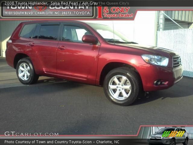 2008 Toyota Highlander  in Salsa Red Pearl