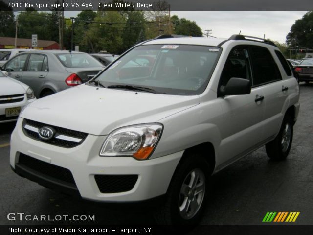 2010 Kia Sportage LX V6 4x4 in Clear White