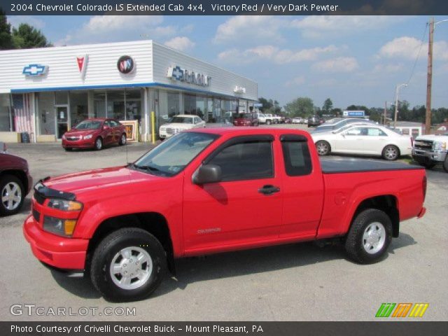 2004 Chevrolet Colorado LS Extended Cab 4x4 in Victory Red