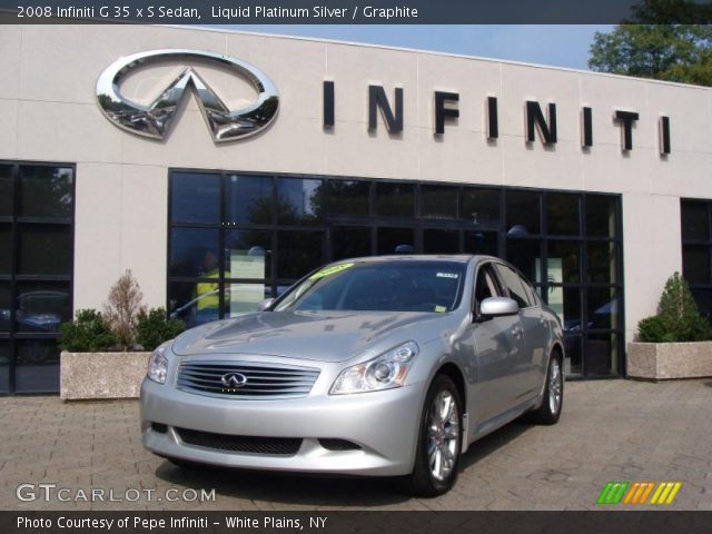 2008 Infiniti G 35 x S Sedan in Liquid Platinum Silver