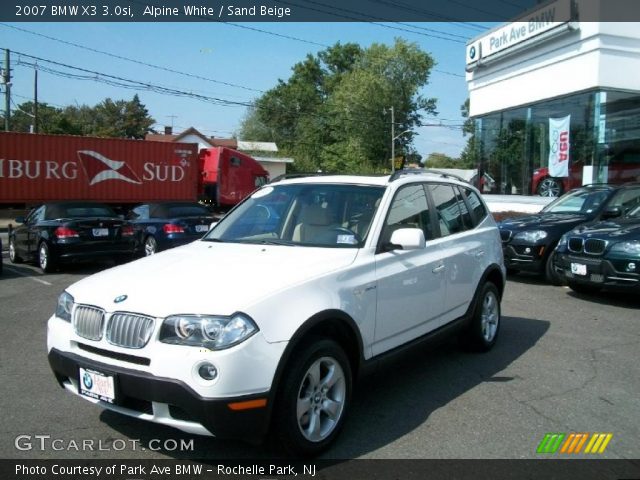 2007 BMW X3 3.0si in Alpine White