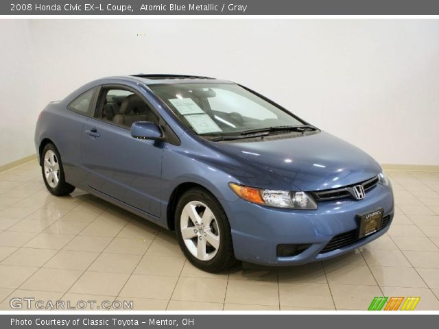2008 Honda Civic EX-L Coupe in Atomic Blue Metallic