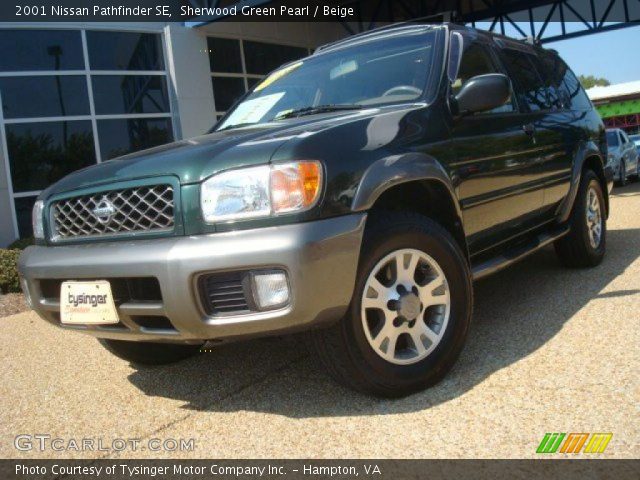 2001 Nissan Pathfinder SE in Sherwood Green Pearl