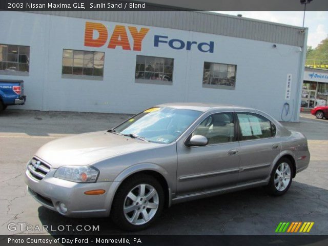 2003 Nissan Maxima GLE in Sunlit Sand