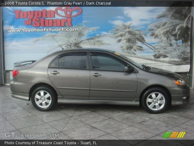 2008 Toyota Corolla S in Phantom Gray Pearl