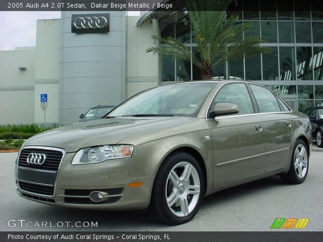 2005 Audi A4 2.0T Sedan in Dakar Beige Metallic