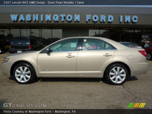 2007 Lincoln MKZ AWD Sedan in Dune Pearl Metallic