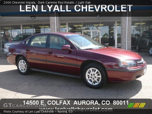 2000 Chevrolet Impala  in Dark Carmine Red Metallic