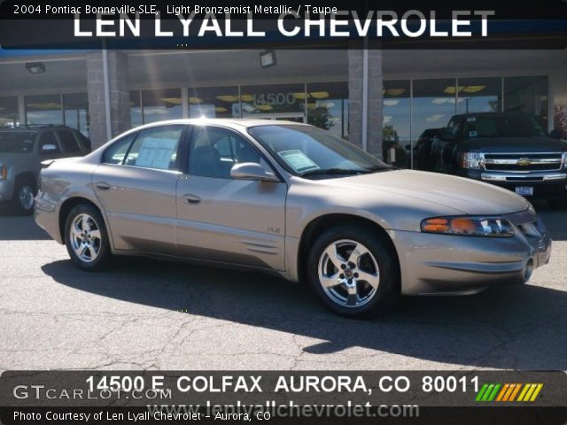 2004 Pontiac Bonneville SLE in Light Bronzemist Metallic