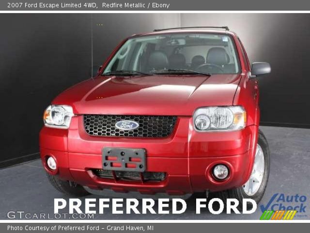 2007 Ford Escape Limited 4WD in Redfire Metallic