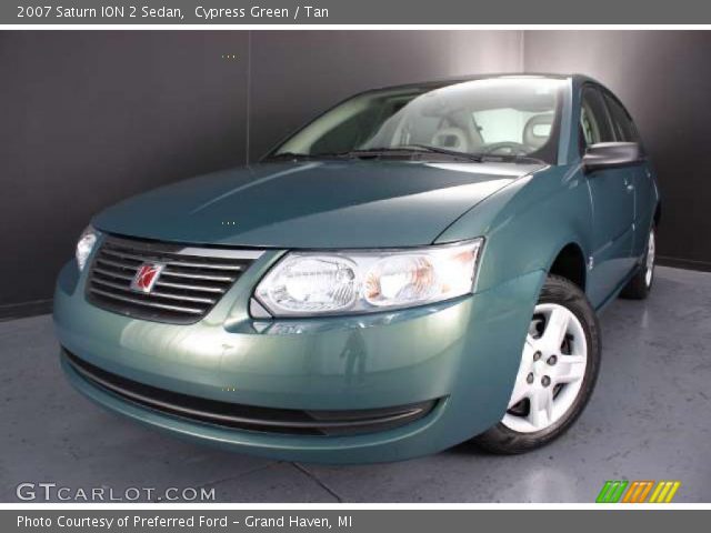 2007 Saturn ION 2 Sedan in Cypress Green