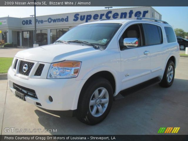 2009 Nissan Armada SE in Blizzard White