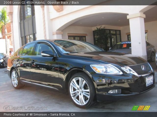 2008 Lexus GS 450h Hybrid in Obsidian Black