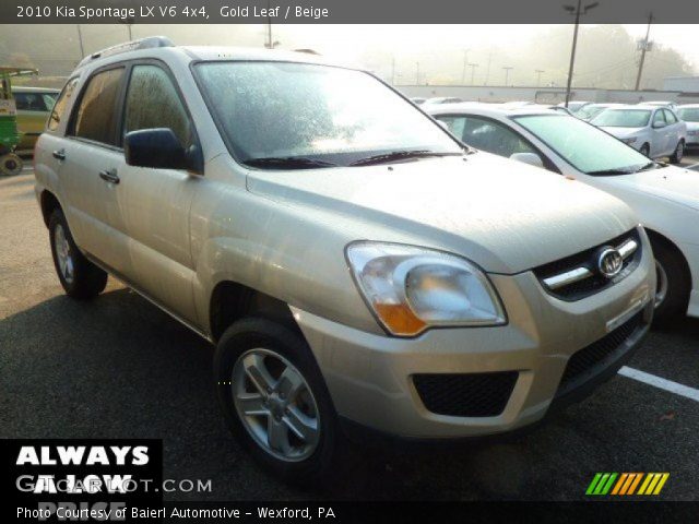 2010 Kia Sportage LX V6 4x4 in Gold Leaf