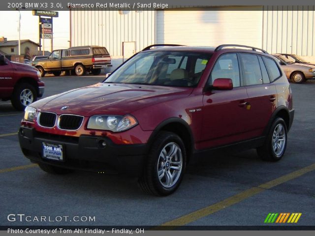 2005 BMW X3 3.0i in Flamenco Red Metallic