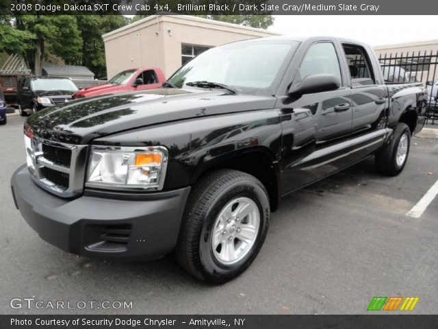 2008 Dodge Dakota SXT Crew Cab 4x4 in Brilliant Black