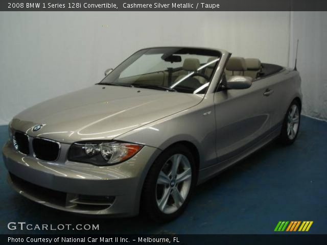 2008 BMW 1 Series 128i Convertible in Cashmere Silver Metallic