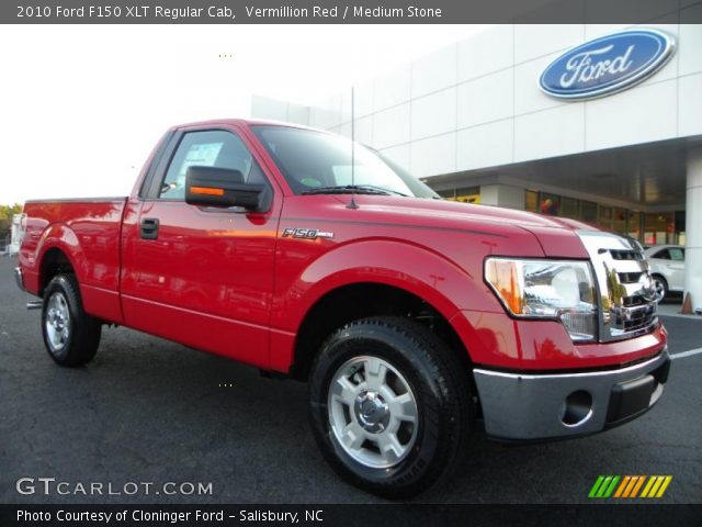 2010 Ford F150 XLT Regular Cab in Vermillion Red